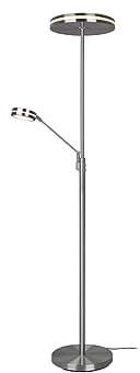 Trio Leuchten LED Stehleuchte Franklin 426510207, Metall Nickel matt, inkl. 35 Watt LED, Farbwechsel, Dimmer