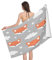 GYORI Mikrofaser Strandtuch Fuchs Handtuch Groß 70x140 cm Tier Strandtuch 3D Badetuch Strandhandtuch Schnell Trocknendes Weiches Strandlaken, Saunatuch, Reisehandtuch, Badehandtuch