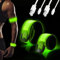 DazSpirit 2 Stück LED Armband Aufladbar, USB Reflective LED leucht Armbänder Lichtband, Led Armband Kinder Nacht Sicherheits Licht für Joggen Laufen Hundewandern Running Outdoor Sports (Grün)