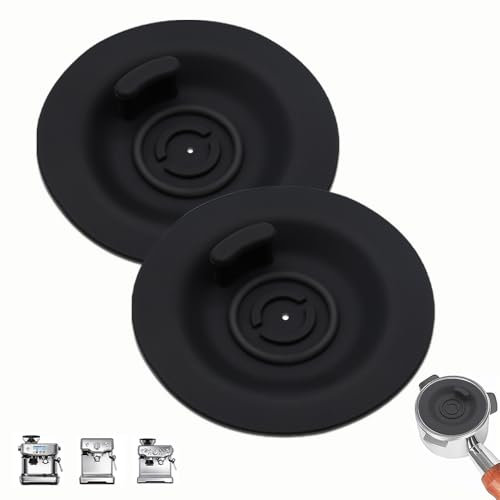 Dianrui 2pcs Espresso Backwash Cleaning Disc 54mm (with Hole) for Breville Cleaning Disc for Breville Espresso Machine, Part BES870XL/878/860/880/810/840/450/500, Compatible with
