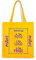Mr. Gadgets Shopper Personalizzabile 100% cotone riutilizzabile-Con manici lunghezza 67cm -Dimenisoni 38x42 (GIALLA)