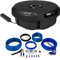 Maxxcount Set: ESX V1100A 11 / 28cm Aktiv Reserverad-Subwoofer 150W + Stinger Select SSK8 Verstärker-Kabel-Set