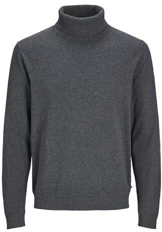 JACK & JONES Male Rollkragenpullover Einfarbig Rollkragenpullover