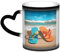 YoupO Kaffeetasse mit Strand-Flip-Flops-Druck, hitzeempfindlich, Farbwechsel, niedliche Keramiktasse für Damen und Herren, 370 ml