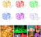 Brightown LED Mini Lichterkette mit Batterie, 6x20er Micro Lichterkette außen Batterie, 2M DIY kleine Lichterketten Wasserdicht für Party Hochzeit Weihnachten Beleuchtung Deko，Farbe