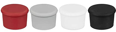 Simpls Flaschenverschluss Universal: 4 Silikon-Flaschendeckel für Weinverschluss und Bierverschluss - WeinflaschenverschlüSse Silikon