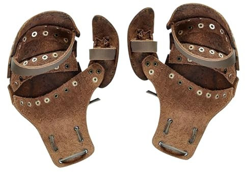 Salyeeluly Retro Ritter Handschützer | Steampunk Herren Armschützer Boxhandschuhe Retro Stulpen - Ritter Rüstung Krieger Ritter Handschuhe Mittelalter Ritter Kostüm Krieger Leder Stulpen, , Refer