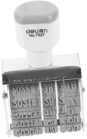 FIXOSHEE Datumstempel Mit Einstellbarem Rollmechanismus Kompakt Und Leicht Für Büro Und Bastelprojekte Stellig Vielseitig Für Etiketten Und Karten