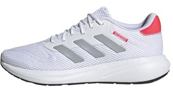 adidas Unisex Response Runner Shoes Laufschuhe, FTWR White/Halo Silver/Lucid red, 43 1/3 EU