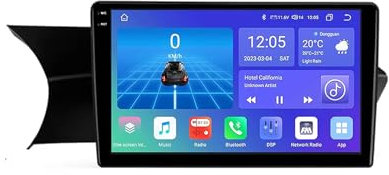 9 Pulgadas Android 13 Radio Coche para Mercedes-Benz C-Class 3 W204 C204 2011-2015 con Android Auto/Carplay GPS WIFI/4G Bluetooth Radio FM Pantalla Dividida USB SWC GPS Coche Navegador(4+64G)