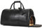 Vintage Reisetasche Herren Leder Weekender zum Umhängen Overnight Duffle Bag Großes Reisegepäck 52cm echtes Rindsleder, 9804 Schwarz