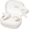 JVC Gumy Premium Auriculares Bluetooth True Wireless con Cancelación de Ruido, Bluetooth 5.4, Modo Ambiente, Baja Latencia, 26h batería, Estuche Translúcido USB-C, Blanco Coconut - HA-A23T-W