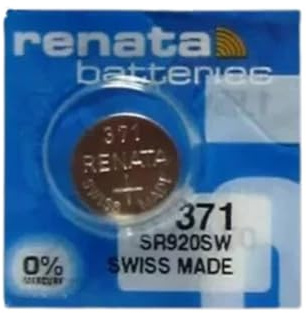 Watch Batteries 1.5V & 3V – Silver Oxide and Lithium Coin Cell Button Batteries – Suitable for Analog & Digital Watches (3, 371 (SR920SW))