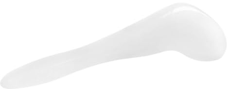 Massagestift aus Glas in Delfinform Weiß, Guasha Werkzeug | Gesichtskonturen und Muskulatur, Wiederverwendbar bei Wellnessmassage, Weihnachten Geschenkideen
