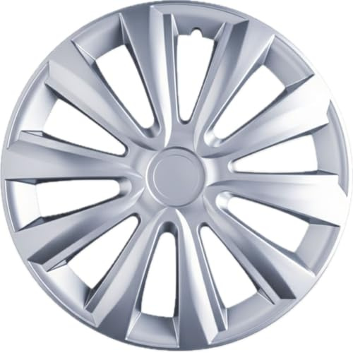 TRIMAK Radkappen Radzierblenden 16 Zoll 4er Set Silber Star-Design | Hochwertiger ABS-Kunststoff, Einfache Montage, Schlagfest, Wetterfest & Langlebig