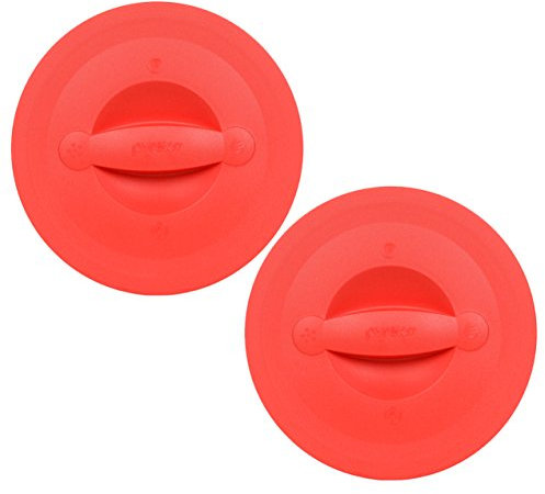 Pyrex 564-rrd-pc 8 taza rojo taza de medir tapa (lote de 2)