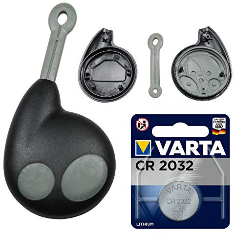Autoschlüssel Cobra Alarm Handsender 2T Gehäuse Fernbedienung + Batterie passend für Audi VW