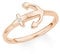 s.Oliver Damen-Ring SO PURE Anker Silber vergoldet Zirkonia weiß Gr. 52 (16.6) - 2015661