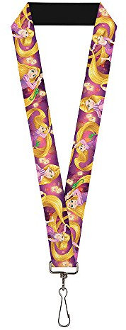 Buckle Down Homme Lanyard - 1.0 Rapunzel 4-tangled Poses/Pascal/Lights Light Porte cl , Multicolore, Taille unique EU