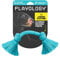 Playology Dri Tech Rope Dog Chew Toy for Medium Dogs up to 50 lbs | Engaging, All-Natural Peanut Butter Scented Blue Toy for Tough Chewers | Easy to Clean | Interactive and Non-Toxic