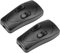 sourcing map 2Stk. Inline Schnurschalter AC 250V 1A Doppel Lampenlicht Wippschalter Schwarz