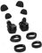 kwmobile 4X Ersatzpolster kompatibel mit Samsung Galaxy Buds/Buds Plus - Silikon Ersatz Ohrpolster In-Ear Kopfhörer - Headphones Polster