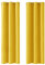 Deconovo Home Decorative Blackout Curtains Thermal Insualted Eyelet Curtains for Nursery Mellow Yellow 42 x 90 Inch 2 Panels