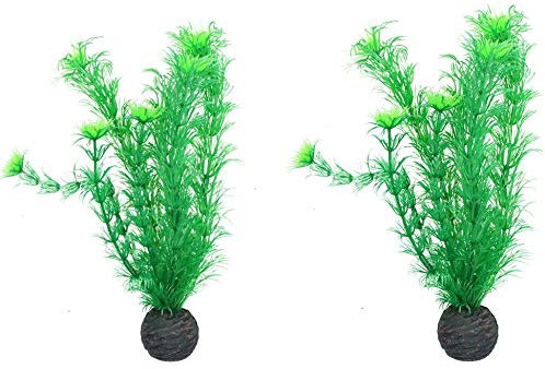 AB Tools Lot de 2 plantes en soie pour aquarium - Hauteur : 20 cm - No4