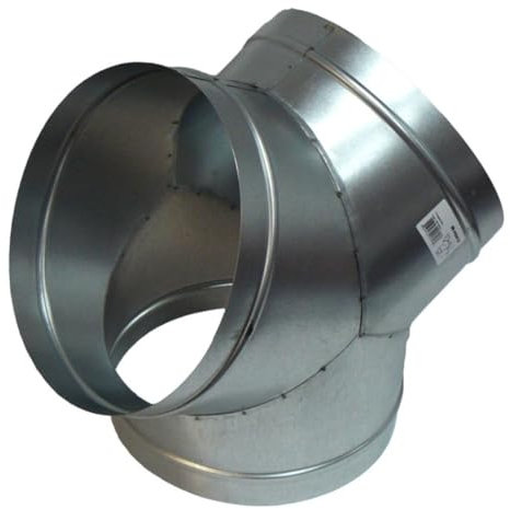 Weedness Y-Stück 400 mm Metall Rohr für Grow Abluft - Rohrlüfter Lüfter Aktivkohlefilter Ablauftschlauch Adapter Klimaanlage Klimagerät Anschluss