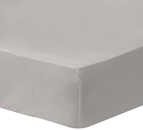MATT & ROSE Drap Housse 160x200 cm Uni Coton LAVÉ | 100% Coton Lavé | Couleur Lin | Oekotex