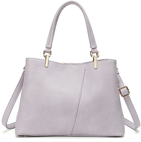 Hobo Taschen für Frauen Große PU Leder Geldbörsen und Handtaschen Schultertaschen Damen Crossbody Taschen Top Handle Tote Bag, Taro Violett, Medium