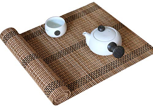 MMQGQ Bauernhausstil Bambus Tischläufer, Teehaus-esstisch-dekor-tischsets, Handgefertigte Gewebt rutschfeste Teetisch-matten(Size:30×120cm)