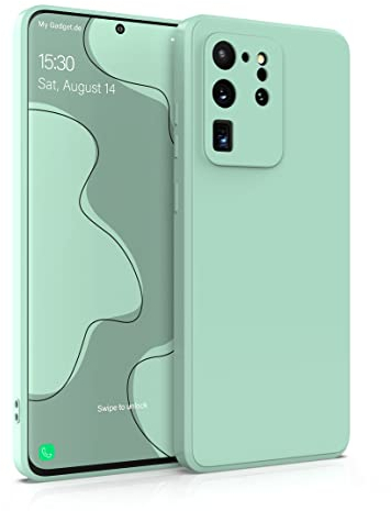 MyGadget Cover per Samsung Galaxy S20 Ultra - Custodia Protettiva in Silicone Morbido – Case TPU Flessibile - Ultra Protezione Antiurto & Antiscivolo Verde Menta