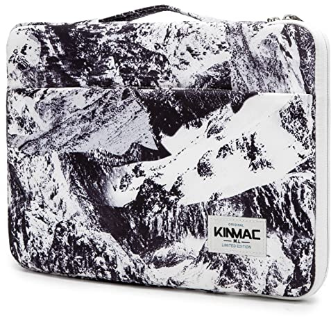 Kinmac KF-20 Laptoptasche mit Griff, 360°-Schutz, wasserabweisend, 30,5 - 33,8 cm (14 - 15 Zoll), Blumenmuster