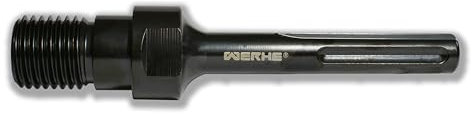WERHE® Adapter für Diamantbohrkrone Kernbohrkrone Kernbohrer - 1 1/4 zoll UNC auf SDS Max - Zusätzlich mit 1/2˝ zoll-Innengewinde