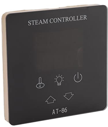 Sauna-Bedienfeld, Multifunktionaler Digitaler Dampfduschen-Temperaturregler mit Touchscreen, Geeignet für Sauna der SAD-, SAC-, SAW-, SAF-, HV-Serie, Dampfsauna-Panel-Schalter, Zeitlichtregler