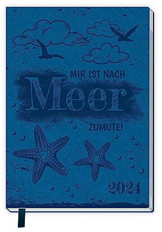 Trötsch Taschenkalender A6 Soft Touch Maritim 2024: Soft Touch Terminkalender