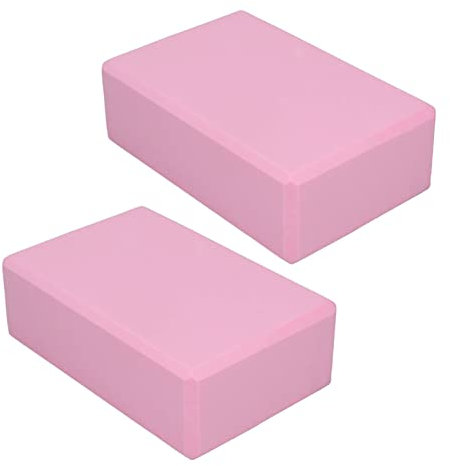 Zooke Rosa Yoga-Block, 2er-Pack, Schaumstoff, Rutschfest, 2 Stück für Meditation und Yoga