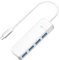 Hub USB C, iDsonix USB Hub 3.0 avec 50cm Long Cable, 4 Port USB C Hub Multiple Ultra Slim USB Hub Multiport, USB Extension Hub pour Laptop,PC,MacBook,USB Flash Drives, Mobile HDD