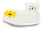 Cat Spoon Rest With Sunflower Spoon Holder For Stove Top White Ceramic Spoon Rest For Stove Top
