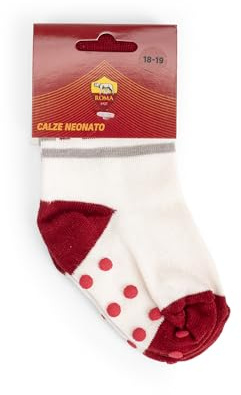 AS Roma Calzini Anti-Scivolo con ASR Rosso, 20-21