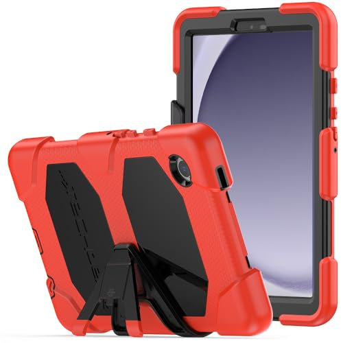 TECHGEAR G-SHOCK - Funda para Samsung Galaxy Tab A9 de 8.7 pulgadas 2023 (SM-X110 / SM-X115), resistente, a prueba de golpes, a prueba de golpes, con soporte, para niños, escuelas, constructores,