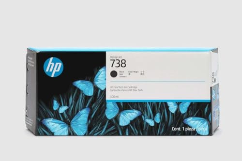 HP 738M 300-ml Magenta DesignJet Ink Cartridge, 676N0A