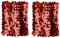iiniim Damen Armstulpen Glitzer Handstulpen Pailletten Armbänder Kurz Fingerlose Handschuhe Accessoires Disco Fasching Karneval Kostüm Rot Einheitsgröße