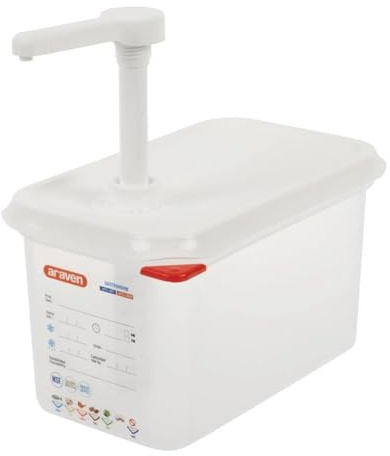 Araven Sauce Dispenser with Pump 1/4 GN
