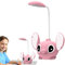 Marypaty Lampada da Scrivania per Bambini, Lampada da Tavolo Bambini Cameretta, Lampada da Tavolo Bambini Cameretta, Lampada da Tavolo per Bambini per Lettori di Notte, USB (Rosa)