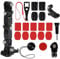 KUIZHEN Kamera Helm Halterung Zubehör Kit, 20 Stück Motorradhelm Action-Kameras Chin Swivel 3-Wege-Drehlager Rotationsmontage-Kit für Andere Actioncams