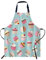 oFloral Damen Herren Schürze für Zuhause Küche 001, cupcake, 27 X 31 Inch