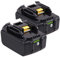 2 pack 18V BL1850B LXT Lithium-Ion Battery Replacement for Makita 18V Batteries BL1860 BL1815 BL1830 BL1820 BL1840 BL LXT-400 BL1845