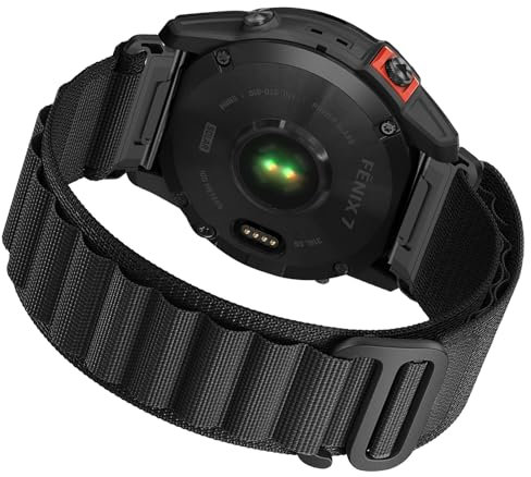 Osianga Armband für Fenix 8 47mm/Fenix 7/Fenix 7 Pro/Fenix 6/Fenix 6 Pro/Fenix 5/Fenix 5 Plus, 22mm Nylon QuickFit Sport Armband für Forerunner 935/Forerunner 945/Instinct 2/Approach S60/Approach S62